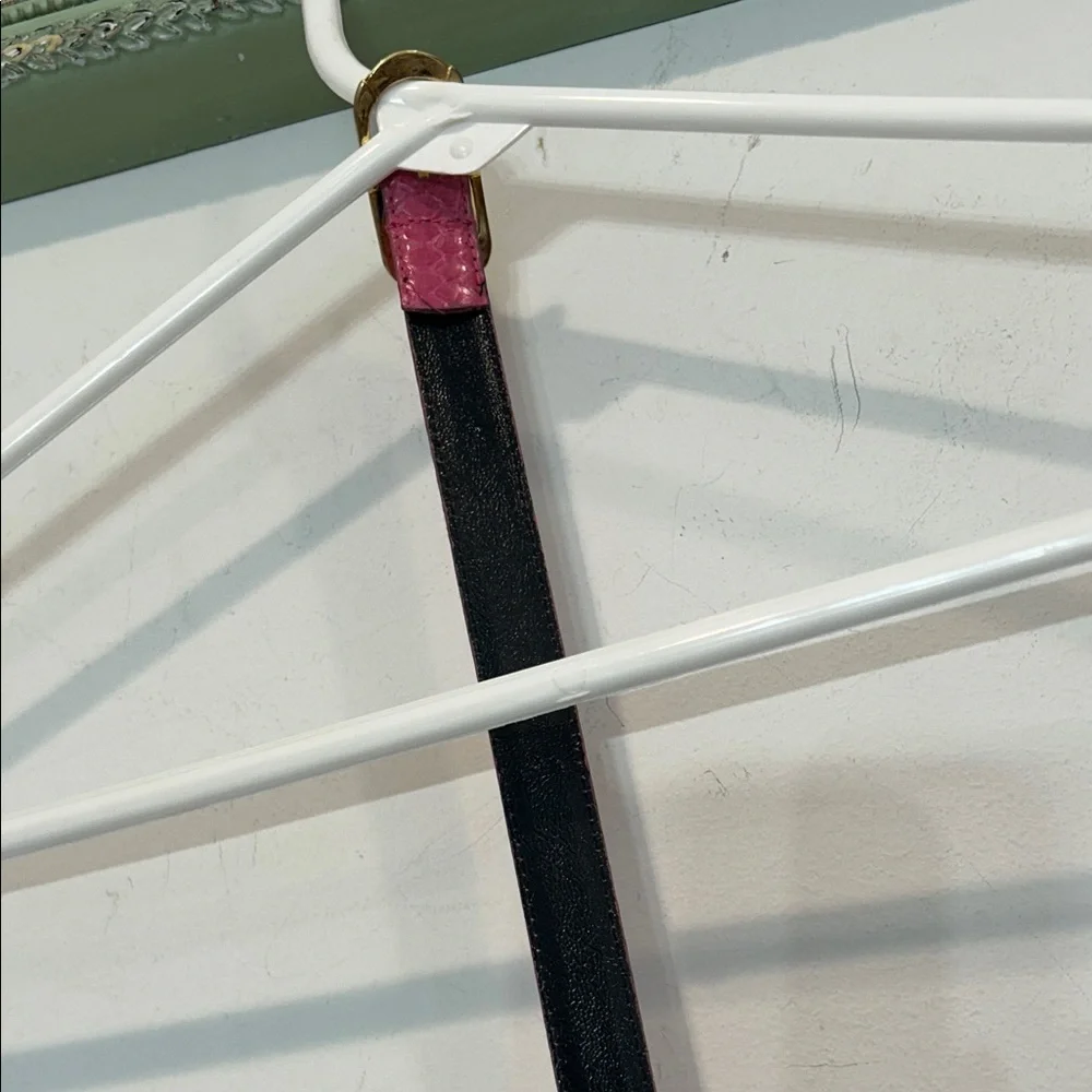 Vintage Milor Genuine Snake Pink Slim Belt Women’s medium large